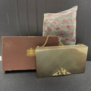 EVUC Vntg 1940's Evans Carryall/Compact/Cigarette Case, Original Box, 5.5"x3"